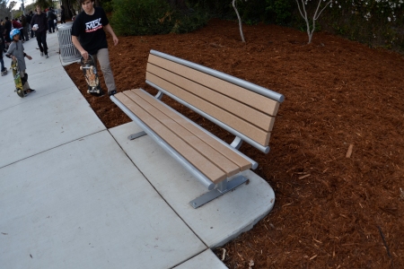 Skateable bench